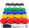 Fridge Magnets - Colored Refrigerator Magnets for Whiteboard and Locker Magnets - Perfect for Office, Classroom, Kitchen or School Magnets - Fridge Magnets 24 PCs