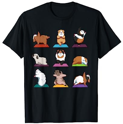 Meerschweinchen Yoga Position Meditation Pose Zen Geschenk T-Shirt