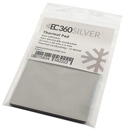 EC360® SILVER 12W/mK Wärmeleitpad (50 x 50 x 3,0 mm)