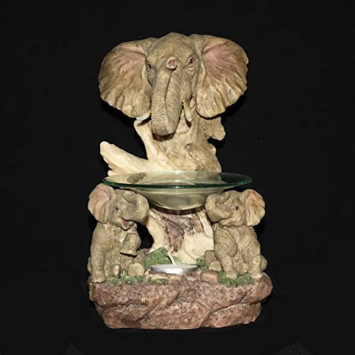 Agora Gifthouse XL Elefanten Duftlampe Aromalampe Raumduft Elephant Geschenk Afrika Dekoration Deko Figur