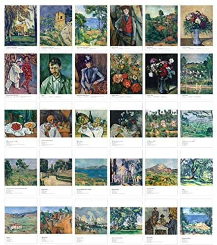 HOSTEESSCHOICE Beautiful Art Postkarten-Set mit 30 Paul Cézanne Postkarten-Sortiment, berühmte Malerei, 10,2 x 15,2 cm