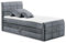 KUBA 2 Boxspringbett 120x200 mit Bettkasten, Anthrazit - Bequemes Bett mit 7-Zonen-Federkern Matratze & Komfortschaum Topper - 123 x 113 x 220 cm (B/H/T)