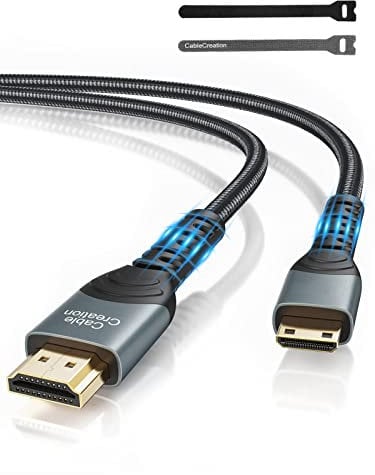 CableCreation Mini HDMI auf HDMI Kabel Mini HDMI Kabel 1M High Speed 4K60Hz,3D,HDR,ARC,kompatibel mit Canon Kamera,Videokarte,Laptop,Tablet,Projector,Raspberry Pi Zero 2W