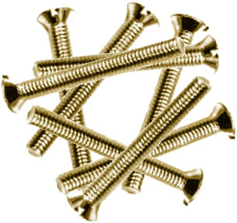 30x M3.5 x 28mm Electrical Machine Screw Raised-Head Brass finish - Raised Edge Screwed compatible Light Switches Sockets Plugs Fixing Bolt Redecorating Repurposing 30PACK