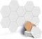 JAMELO 12 Pcs Self-Adhesive Acoustic Absorption Panels, High Density 12 X 10 X 0.4 Soundproof Acoustic Panel, Hexagon Sound Absorbing Panels for Recording Studio & Home & Offices (White)