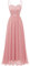 DRESSTELLS Abendkleider Elegant für Hochzeit Rosa Festlich Ballkleid Damen Lang Brautkleid Standesamt Brautjungfernkleider mit Träger Jugendweihe Kleider Dustypink L