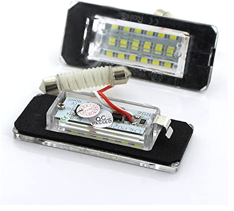 MURRAYLE Kfz-Kennzeichenbeleuchtung, 18 SMD, weiß, passend für BMW Mini Cooper R56 R57 R58 R59 Autolichtquelle, fehlerfrei, 2 Stück