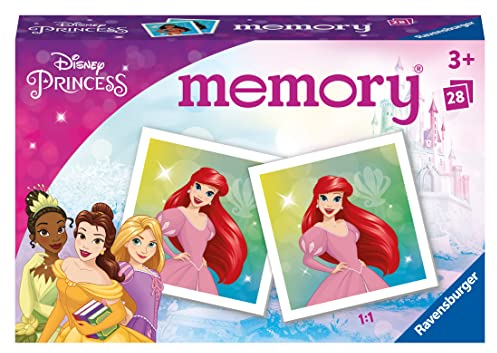 Ravensburger - Lernspiel – Memory® – Disney Prinzessinnen – EIN erstes Lernspiel mit Beobachtung, Vereinigung und Gedächtnisarbeit – ab 3 Jahren – 20978
