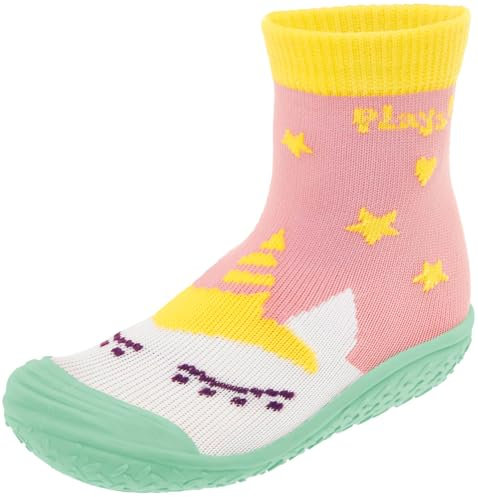 Playshoes Unisex Kinder Aquasocken Wassersportschuh Aquasocken, 174813, Einhorn