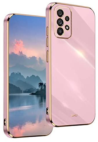 UPLAI Hülle für Samsung Galaxy A52s 5G/Samsung Galaxy A52, Ultra Dünn Stoßfest Handyhülle mit Mode-Galvanik-Design, Prämie TPU und Sanft Silikon Schutzhülle.(Violett)