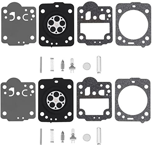 SG Store 2 Set di 2 Kit di riparazione carburatore Carb Rebuild Guarnizione Diaframma Compatibile con HUSQVARNA 240 236 235 435 Compatibile con motosega JONSERED CS2238 CS2234