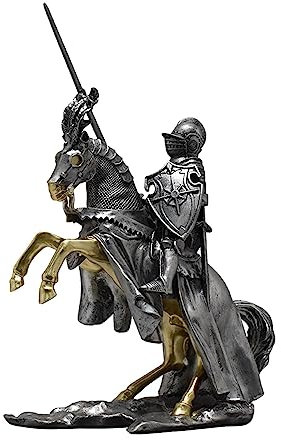 Folpus Ritterfiguren dekorieren Statue Ritter Ornament Geschenke abstrakte Skulptur Dekoration Skulptur Krieger Rüstung Skulptur für Bücherregal Zuhause