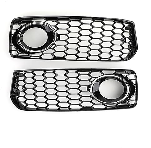 MOTOHIRO LR Griglia for fendinebbia con finiture adatte for Audi A5 S-Line S5 B8 RS5 2008-2012 Griglie for fendinebbia a nido d'ape Ricambi auto 8T0 807 681 B 8T0 807 682 D Griglia dei fendinebbia (C