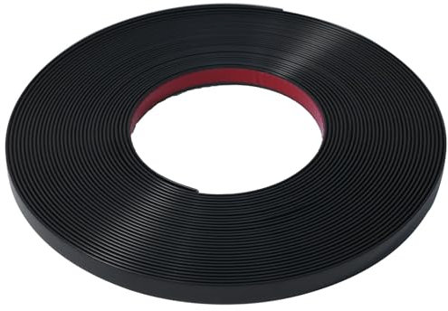 JSIWOTH 12M Peel and Stick Trim, Black Waterproof Molding Trim for Walls Edges, Borders, Window Frames, Backsplash Tiles, Flexible and Self Adhesive Trim