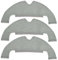 EtliN Paño de fregona Compatible con Xiaomi Mi Robot aspiradora Mop 2 Ultra STYTJ05ZHM / Dreame Z10 Pro / L10 Plus toallitas Trapos repuestos de aspiradora (Color : 3 PCS)