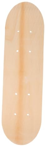 Vaguelly Blanko-Skateboard-Deck 43 cm 7-Lagiges Ahorn-Doppelschwanz-Skateboard Leichte Decks Unbemaltes Skateboard Für Kunst Malerei Ersatz Heimdekoration