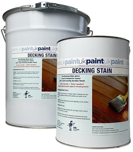5 litres - Acrylic Decking Stain - Medium Oak