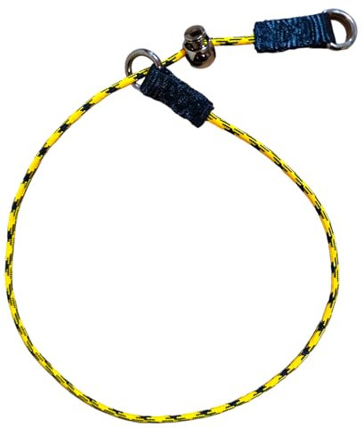 EQ K9 Slip Collar For Dog Training, Handmade Choke Collar for Dogs with Handle & Strap, Best for Pulling, Obedience, Dog Behaviour Training with A Chrome Limiter, Medium Breeds