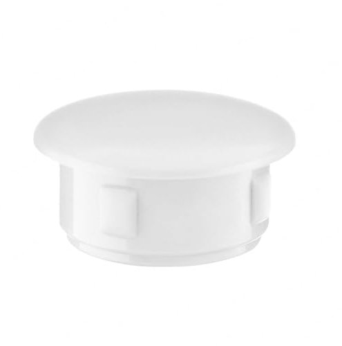 EMFA Abdeckkappen für 17 mm Bohrlöcher Weiß 8 Stück - Blindstopfen 17 mm, Abdeckstopfen mit 20 mm Kopfdurchmesser