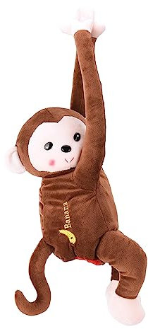Taschentuchhalter zum Aufhängen, Affe, Katzen-Hintern, Cartoon-Tücherabdeckung, Papierhalter, Serviettenbox, Papier-Aufbewahrungsbox für Auto, Zuhause, Restaurant, Hotel, Büro (Kaffee)