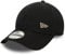 New Era Baseball Cap verstellbar gebogener Schirm One Size 9Forty Strapback Kappe schwarz - One-Size