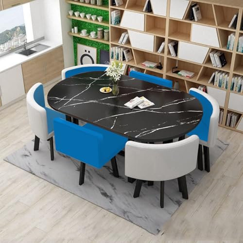 Esstisch mit 6 Stühlen Set Konferenztisch Meetingtisch Küchentisch for Küche, Esszimmer, Esstisch 6 Personen mit Stühlen(10)