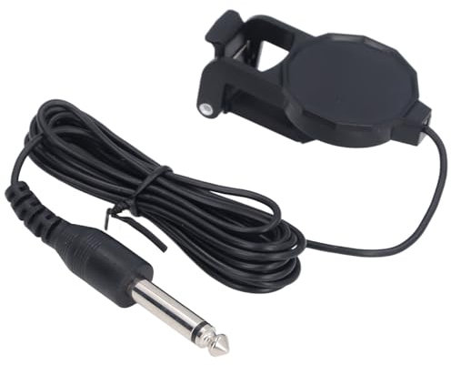 Micro à Clipser, Micro de Guitare Acoustique Compact Professionnel pour Guitare Violon, Son Clair et Puissant, Plastique Léger pour les Enregistrements de Performances en Direct