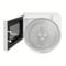 CHEFZOCO Plato Microondas Universal 245 mm Diámetro, Plato Giratorio Microondas de cristal, Plato de Vidrio Microondas, 3 Fijadores centrales, Apto para Todos los Modelos Microondas, 245 mm Diámetro