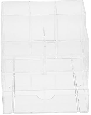 minkissy Acrylic Nail Art Pen Storage Box Makeup Holder Small Craft Boxes Multifunctional Organizer