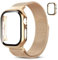 Hexasider Magnetisch Armband mit Schutzhülle für Apple Watch Band 38/40/41/42/44/45/46/49mm Damen Herren, Edelstahl Milanese Loop Band und Hülle iWatch Series 10 9 8 7 6 5 4 3 2 1 SE/2 Ultra