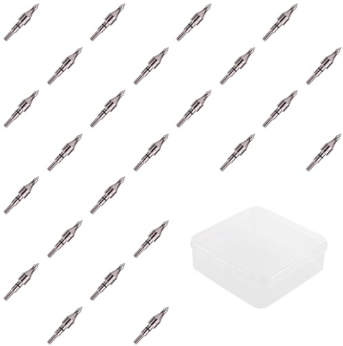 KURUGEILI 24pcs Bogenschießen Pfeil Aluminium-Einsätze .244/6.20mm für ID 6.2mm Pfeile, Ersatz Bogenschießen Basis-Einsätze Fit Compound Bow Recurve Bow Crossbow Einsätze
