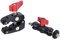 Pqahffowr SLR Camera Magic Arm Double Hot Shoe Testa Un Sfera Crab Claw Clip Staffa Universale per Monitor Morsetto Un Sfera Supporto Super Holder