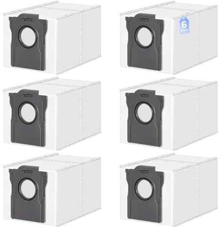 PeakLife 6 Sacchetti per Dreame L10s Ultra Gen 2, L40 Ultra AE, X40/X50 Ultra Complete, L40s Pro Ultra, Aqua10 Ultra, Ricambi per MOVA E30/E40 Ultra, Accessori per Robot Aspirapolvere (3,2L)