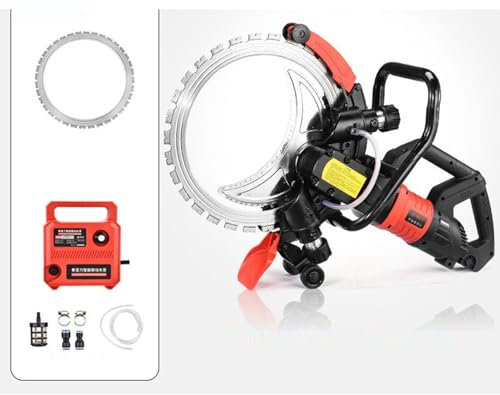 LTEJUMQ Electric Wall Cutting Saw Electric Toroidal Concrete Saw 8980w for Concrete Granite Brick Grooving, Electric Cut-Off Saw Groove Cutting Machine for Concrete, 290mm Cut Depth