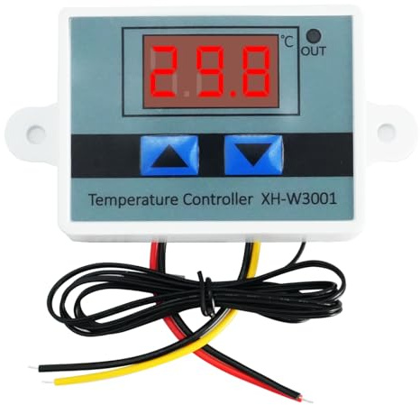 ARCELI Digital Temperaturregler AC 110V-220V Mikrocomputer, Thermostat Controller Schaltmodul thermostate mit wasserdichter Sonde, programmierbares thermostate