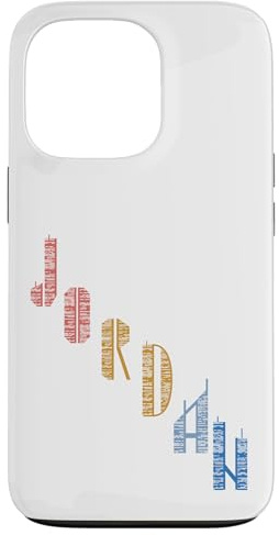 Vintage Jordan t shirt with Skyscarper Jordan Case for iPhone 13 Pro