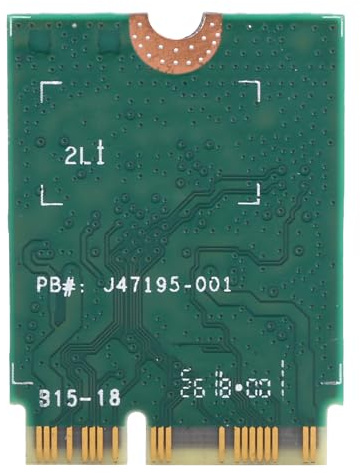 Cuifati Drahtlose Netzwerkkarte, Bluetooth 5.0 und Dualband-WLAN mit Bis zu 1,73 Gbit/s, 802.11ac M.2-WLAN-Adapter mit Antenne, für 10 Laptops (2 Externe Antennenkabel)