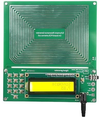 Schumann - Generador de ondas, 0.01Hz-100000Hz, dispositivo de frecuencia portátil con onda sinusoidal pura, pantalla LCD, múltiples formas de onda, para relajación, meditación, investigación
