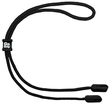 GoGrip Sport Active Glasses Cord With Toggle Rugged Spectacle Lanyard (Black)