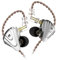 KZ ZSX Earbud 5BA 1DD 12 unità Hybrid Technology Sport HIFI Cuffie Auricolari Cuffie In-Ear (Senza microfono, Nero)