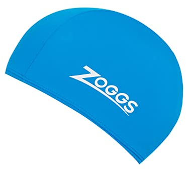 Zoggs Deluxe Stretch Cap Badekappe, Blau (Blau), Einheitsgröße