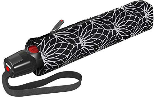 Knirps Taschenschirm T.200 Medium Duomatic UV Protection Renature Black