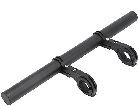 Estensione Manubrio Bicicletta, 30 cm Leggero e Resistente in Lega di Alluminio Doppia Prolunga Manubrio Bici per Il Supporto della Lampada della Luce del Faro del Tachimetro Bicicletta