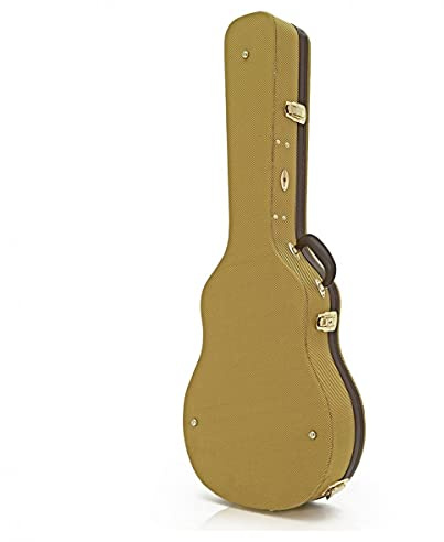 Gear4music - Custodia rigida in tweed per chitarra semi acustica a corpo cavo