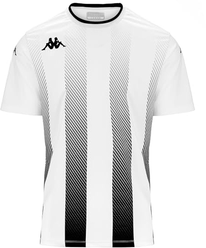 Kappa Herren BUGO T-Shirt, Weiß/Schwarz, XXL