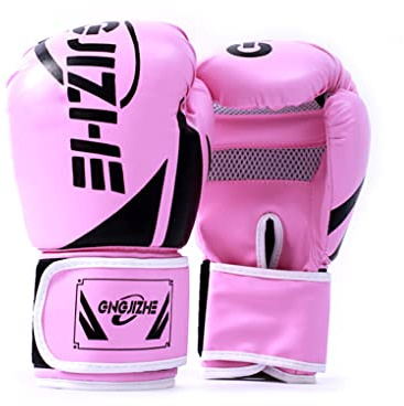 wueiooskj 1 paire femmes hommes gants de boxe portables adultes exercice entraînement pratique mitaines de frappe réglables garde engrenages de sport