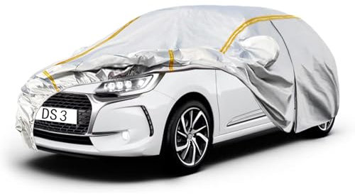 Bâche Voiture Étanche pour Citroen DS3(2009-2022) Housse de Protection Voiture Exterieur,Résistant à la Neige par Tous Les Temps, Coupe-Vent,Durable, et résistante aux Rayures