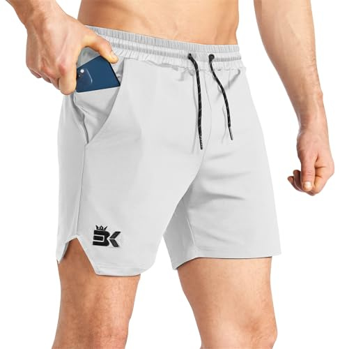 BROKIG Men's Lightweight Gym Shorts Sports Running Training M