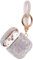 Sparkly Diamond Case for AirPods with Keychain, Shockproof Protective Premium Bling Rhinestone Cover Skin Compatible with AirPods Charging Case 2 & 1 (AB with Keychain)