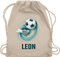 Turnbeutel Rucksack - Fußball Schuss Cool Fußballfan | Fußballgeschenkideen - Unisize - Naturweiß - personalisierte stoffbeutel junge beutel fussball geschenke+für+fußballfans leon